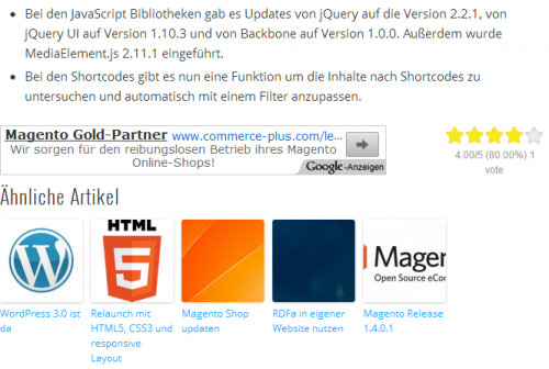 Google responsive Ad im Einsatz