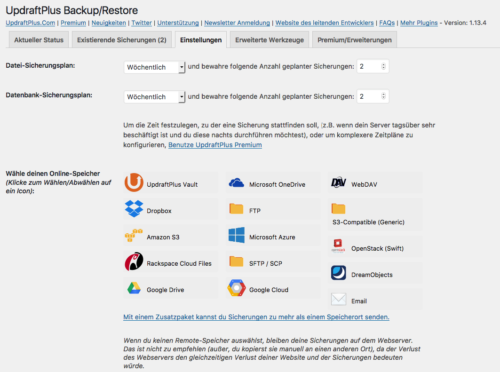 updraftplus-sicherungen