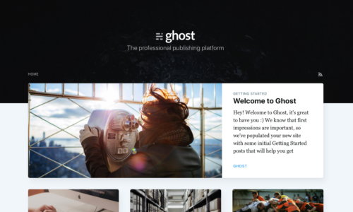 Die Blogging Software Ghost