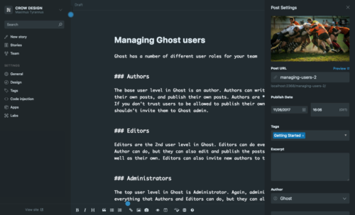 Ghost Editor