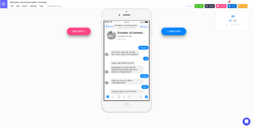 Botsociety Chatbot Mockup