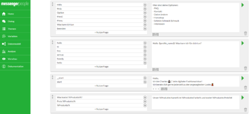 MessengerPeople Chatbot-Builder