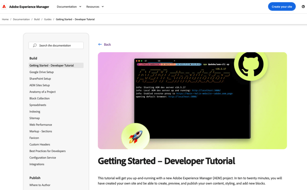 AEM Edge Delivery Services Developer Tutorial